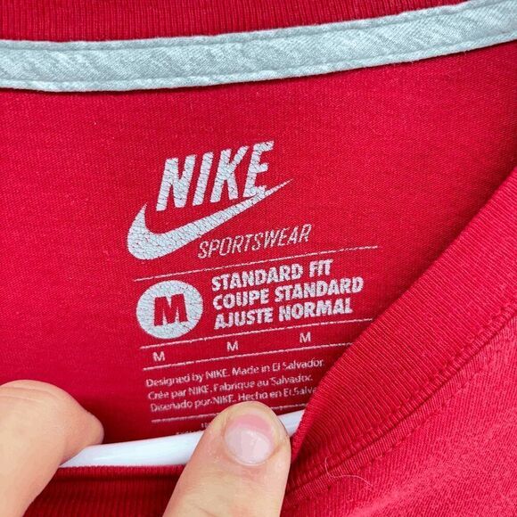 Nike Large Swoosh & NIke Womens Size Medium Cotton Long Sleeve Tee Shirt - Picture 4 of 4